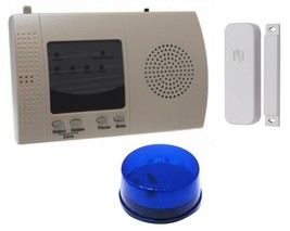 Wireless Door Alert (300 metre) with a Blue Flashing LED - £119.54 GBP