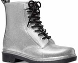 Michael Michael Kors Women Combat Boots Tavie Rainbootie Size US 8M Silv... - $129.69