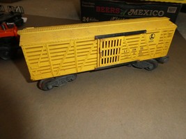 Vintage O Scale Lionel Lines Yellow 6656 Stock Car - £14.82 GBP