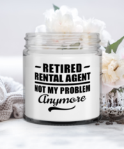 Retired Rental Agent Candle - Not My Problem Anymore - Funny 9 oz Hand Poured  - £15.88 GBP