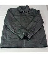 Covington Men&#39;s Black Genuine Leather Lined Full Zip Collared Bomber Jac... - €59,31 EUR