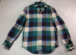 American Eagle Outfitters Shirt Mens Size XS Multi Plaid Pocket Logo Button Down - £12.22 GBP