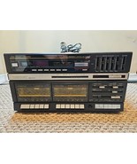 Fisher MC-723 BK AM/FM Stereo Turntable Dual Cassette Receiver Read - $109.62 CAD