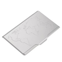 Troika Troika Global Contacts Thin Business Card Case - Silver - £17.35 GBP