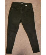 Women&#39;s Old Navy Black Jeans Size 2 Short Button Zipper Casual Stretch S... - $242.83 MXN