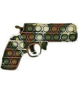 6 INCH CAMOUFLAGE GUN SHAPE BUBBLE POPPER SILICONE STRESS RELIEVER TY512... - $10.33 CAD