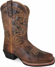 Smoky Mountain Womens Shelby Pull On Straps Stitched Design Square Toe B... - $71.24