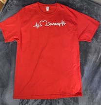 JERZEES DRI POWER HEART BEAT RHYTHM CARDIO “JOURNEY” GRAPHIC SHIRT - $11.99