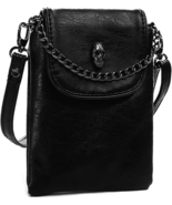 Small Crossbody Cell Phone Purse Gothic Leather Bag Shoulder Travel Purse - £45.90 GBP