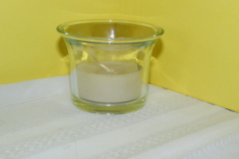 Clear Glass Holder 1.75&quot; Tall &amp; Tea Light Candle Price For 8 (Fox) - £15.87 GBP