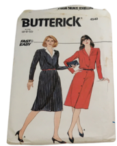 Butterick Sewing Pattern 4540 Vintage Dress Career Sz 6 8 10 Fast Easy 1980s UC - £7.98 GBP