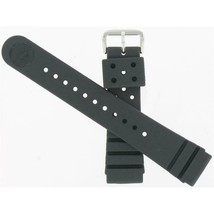 Seiko Man&#39;s 22mm Black PVC/Rubber Watch Band 54046 7S26-0028 - £23.46 GBP