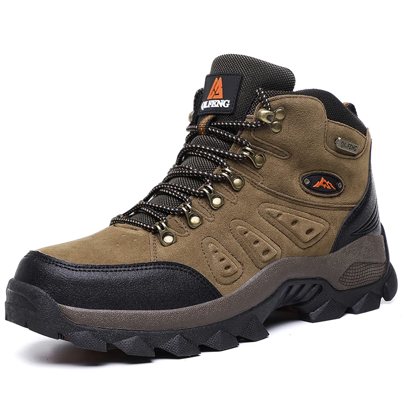 Autumn Winter Men Women Ankle Boots Leather Tactical Shoes New Plus Anti-Skiddin - £54.79 GBP