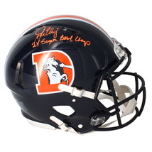 John Elway Autographed &quot;2x Super Bowl Champ&quot; Broncos Authentic Helmet Beckett - £645.44 GBP