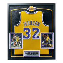 Magic Johnson Autographed Los Angeles Lakers Jersey Framed BAS Beckett Signed LA - £1,065.09 GBP