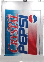 Vintage Crystal Clear Pepsi Beach Towel ~ Old Logo, 56&quot; x 35&quot; ~ Rare, 90s - £42.99 GBP