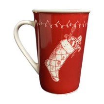 Vintage 2005 STARBUCKS Mug Christmas &quot;It Only Happens Once A Year&quot; Red Tea Cup - £17.02 GBP