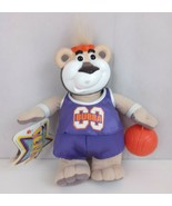 1999 Basketball Bubba Talking 8&quot; Plush Bear Rubber Face With Tags Works (B) - $20.24 CAD