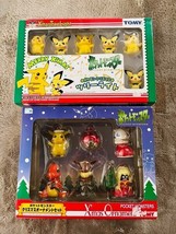 RARE TOMY Pokemon Figure Christmas Ornament Set 1998 Charmander Mew Jynx Pikachu - £110.78 GBP