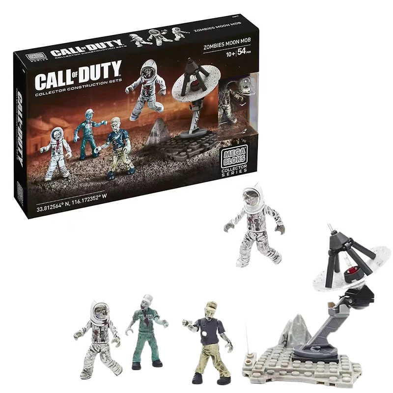 Ks call of duty zombies moon mob set astronaut zombies series anime action figure cng79 thumb200