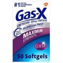 Gas-X Maximum Strength *01/2027*Gas Relief Softgels with Simethicone 250... - $16.00