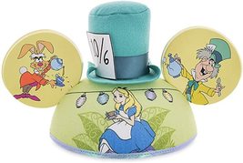 Disney Parks Alice in Wonderland Mickey Mouse Ears Hat NEW Adult Size - £24.44 GBP
