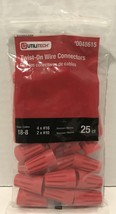NEW (25-Pk) UtiliTech #0048615 Twist-On Wire Connectors 18-8 FREE SHIPPING - £9.80 GBP