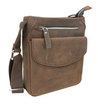 Vagarant Traveler 10 in. Cowhide Leather Cross-Body Shoulder Bag LS21.VB - £93.57 GBP