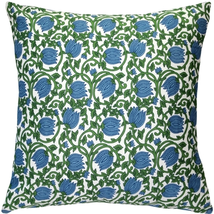May Garden Floral Throw Pillow 19x19, Complete with Pillow Insert - £25.13 GBP