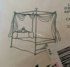 Mosquito Netting Bed Canopy Tent Romantic 90s Spiegel Home Sheer White 21 Ft Vtg - £31.20 GBP