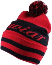 Caviar Cartel Script Cuffed Pom Beanie Rouge Noir Bonnet D&#39;Hiver Ski NEUF - $466.67 MXN