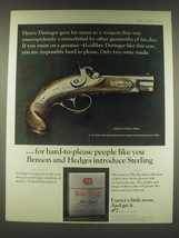1965 Benson and Hedges Sterling Filter Tipped Cigarettes Ad - Henry Deringer  - £14.48 GBP