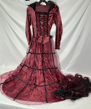 Adult Deluxe Vampiress Dress costume with wig - £22.55 GBP