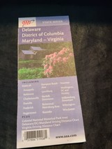 AAA Delaware District Of Columbia Maryland - Virginia State Series Travel Map 03 - £7.13 GBP