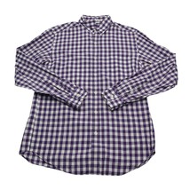 J Crew Shirt Mens S Purple Plaid Workwear Lightweight Long Sleeve Button Up - £20.22 GBP