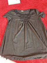 Ladies Size Medium Black Top - £7.50 GBP