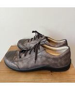 Finn Comfort Ikebukuro Oxford Bronze Metallic Leather Womens Size 41 - $66.49