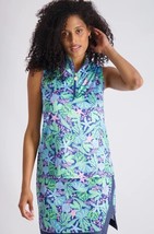 Nwt Stella Parker Purple Blue Green Starlite Sleeveless Mock Golf Shirt S M L Xl - £29.65 GBP