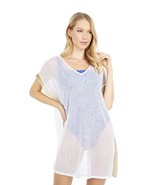 Lilly Pulitzer Elio Coverup Resort White Metallic Wave Foil Size XL~NWT - $89.09