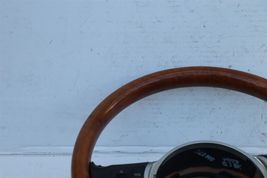 04-05 Audi A8 Steering Wheel Vavona Wood Amber & Leather 3 Spoke image 4