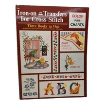 Vtg Iron On Transfers For Cross Stitch 1982 Craftways Flowers Kitchen Borders ++ - £7.46 GBP