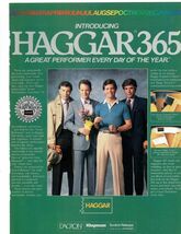 80's Haggar 365 Print Ad Men's wear Slacks Sports Coats Suits 8.5" x 11" - $11.85
