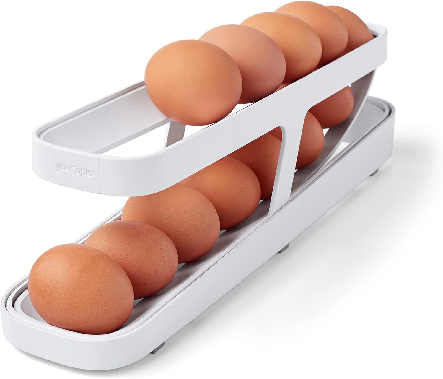 Youcopia Rolldown™ Egg Dispenser, Space-Saving Rolling Eggs Dispenser And - $33.93