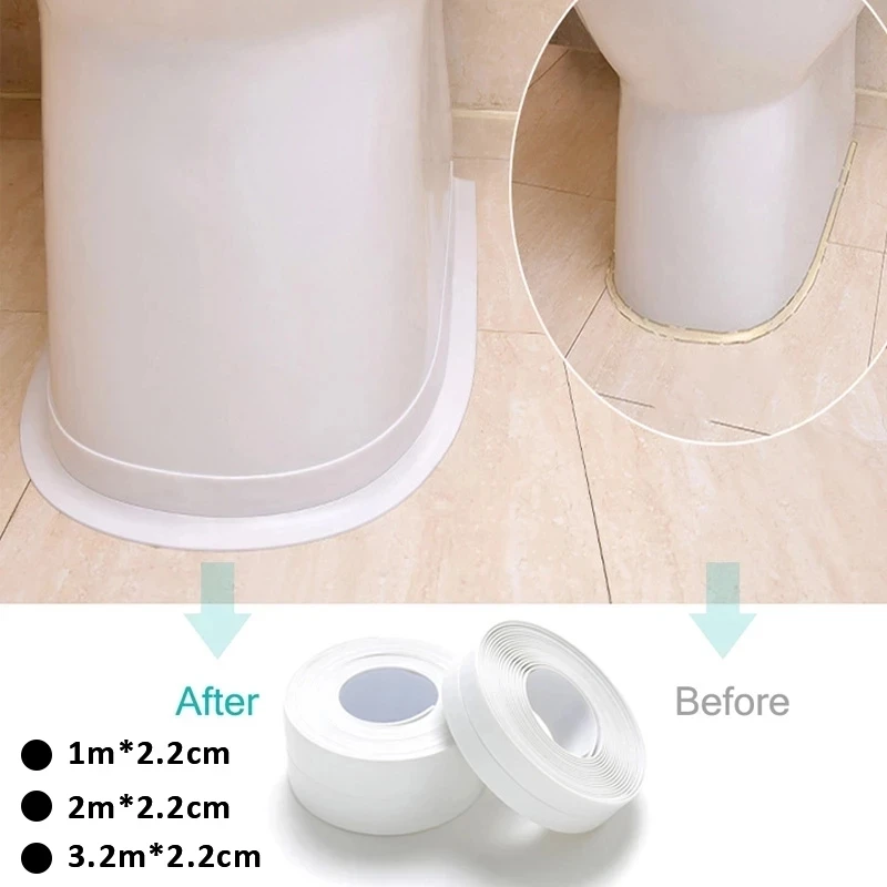 House Home 3.2m Bathroom TAet Waterproof Mouldproof Tape Shower Bath Sealing Str - £20.15 GBP