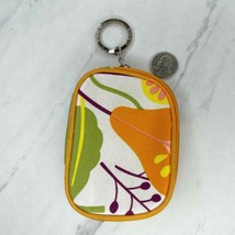 Clinique Small Floral Pouch Makeup Cosmetic Bag Keychain Keyring - $6.92