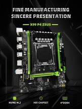Zsus X99 P4 Motherboard Set Kit with Intel Lga2011-3 Xeon E5 2640 V4 Cpu Ddr4 16 - £60.26 GBP+