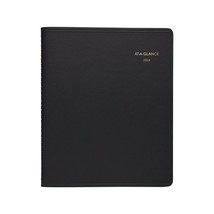 2024 AT-A-GLANCE 7&quot; x 8.75&quot; Monthly Planner Black (70-120-05-24) - $37.04