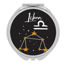 Libra Constellation : Gift Compact Mirror Zodiac Sign Horoscope Astrolog... - $12.99