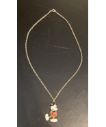 Vintage Disney Productions Mickey Mouse Enamel Pendant Chain Necklace - $19.17 CAD