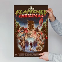 A Very Flattened Christmas Movie Poster 2024 Horror Film Wall Art Room Decor - £8.50 GBP+